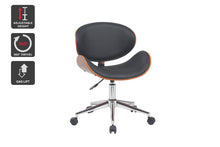 Load image into Gallery viewer, Ergolux Bentwood Office Chair (Black/Walnut)