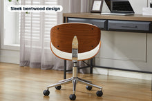 Load image into Gallery viewer, Ergolux Bentwood Office Chair (White/Walnut)