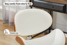 Load image into Gallery viewer, Ergolux Bentwood Office Chair (White/Walnut)