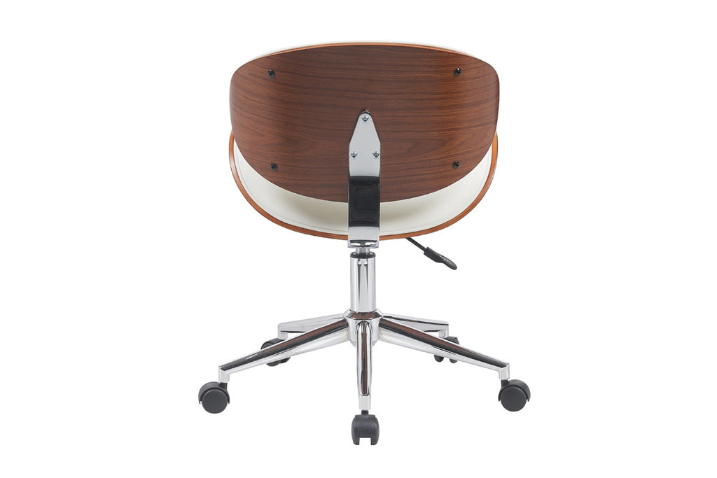 Ergolux Bentwood Office Chair (White/Walnut)