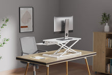 Load image into Gallery viewer, Ergolux Pro Height Adjustable Sit Stand Desk Riser 80cm (White)