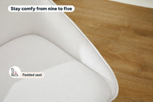 Load image into Gallery viewer, Ergolux Daisy Linen Office Chair (Beige/White)