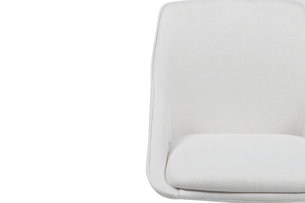 Ergolux Daisy Linen Office Chair (Beige/White)