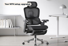 Load image into Gallery viewer, Ergolux Elite Ergonomic Mesh Office Chair with Footrest (Black)