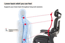 Load image into Gallery viewer, Ergolux Elite Ergonomic Mesh Office Chair with Footrest (Black)