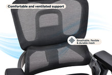 Load image into Gallery viewer, Ergolux Elite Ergonomic Mesh Office Chair with Footrest (Black)