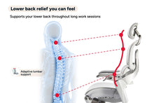 Load image into Gallery viewer, Ergolux Elite Ergonomic Mesh Office Chair with Footrest (Grey)