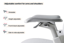 Load image into Gallery viewer, Ergolux Elite Ergonomic Mesh Office Chair with Footrest (Grey)