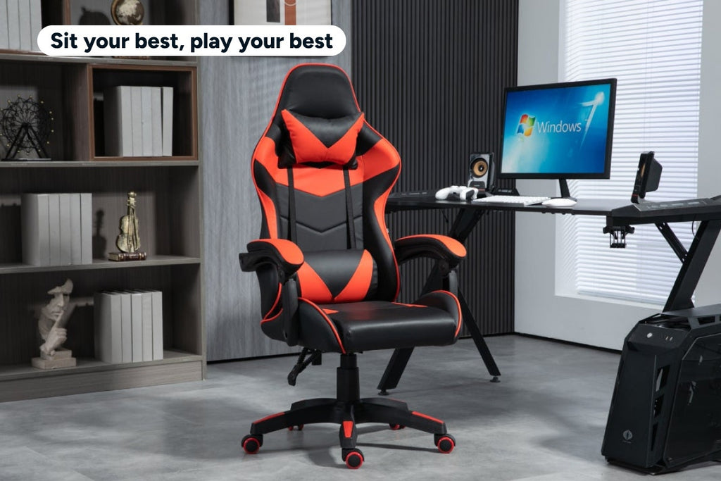 Ergolux Hyper Gaming Office Chair (Black/Red)