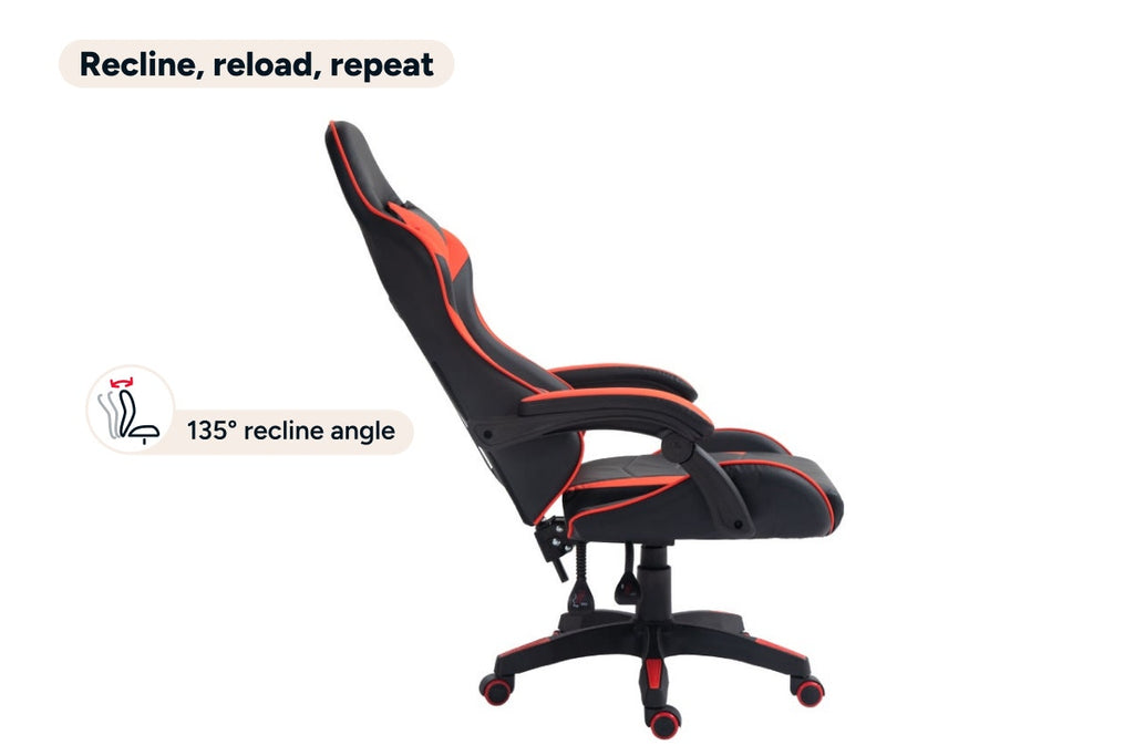 Ergolux Hyper Gaming Office Chair (Black/Red)
