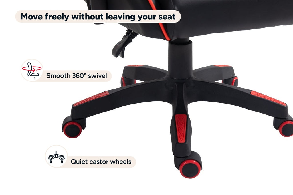 Ergolux Hyper Gaming Office Chair (Black/Red)