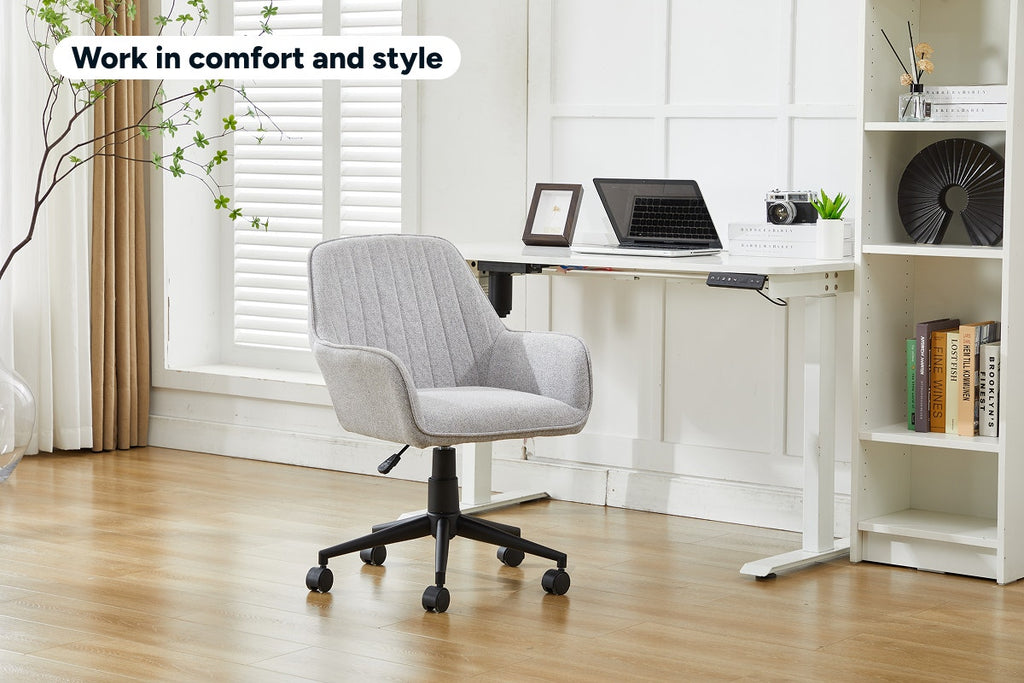 Ergolux Milly Fabric Office Chair (Grey/Black)