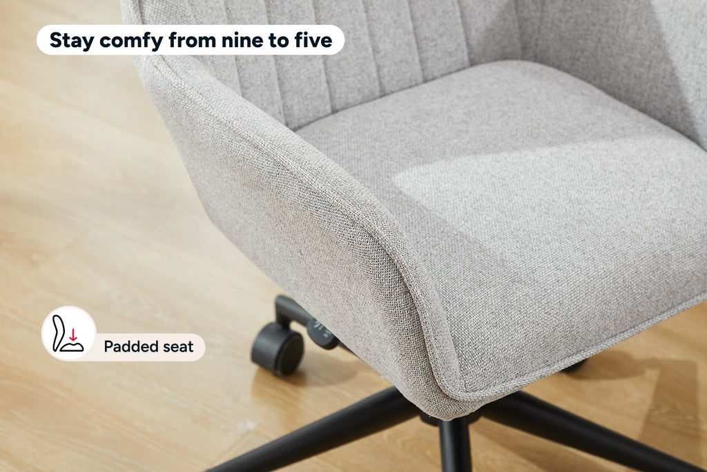 Ergolux Milly Fabric Office Chair (Grey/Black)