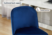 Load image into Gallery viewer, Ergolux Monty Velvet Office Chair (Navy)