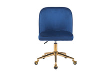 Load image into Gallery viewer, Ergolux Monty Velvet Office Chair (Navy)
