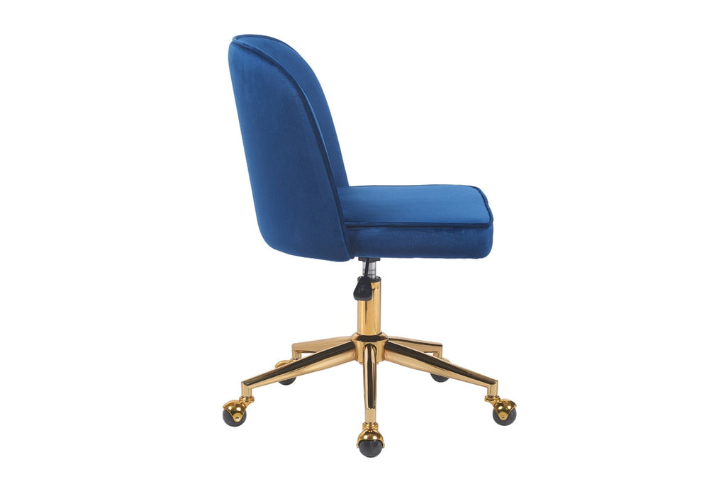 Ergolux Monty Velvet Office Chair (Navy)