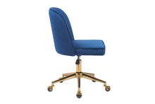 Load image into Gallery viewer, Ergolux Monty Velvet Office Chair (Navy)