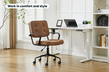 Load image into Gallery viewer, Ergolux Retro Office Chair (Tan)
