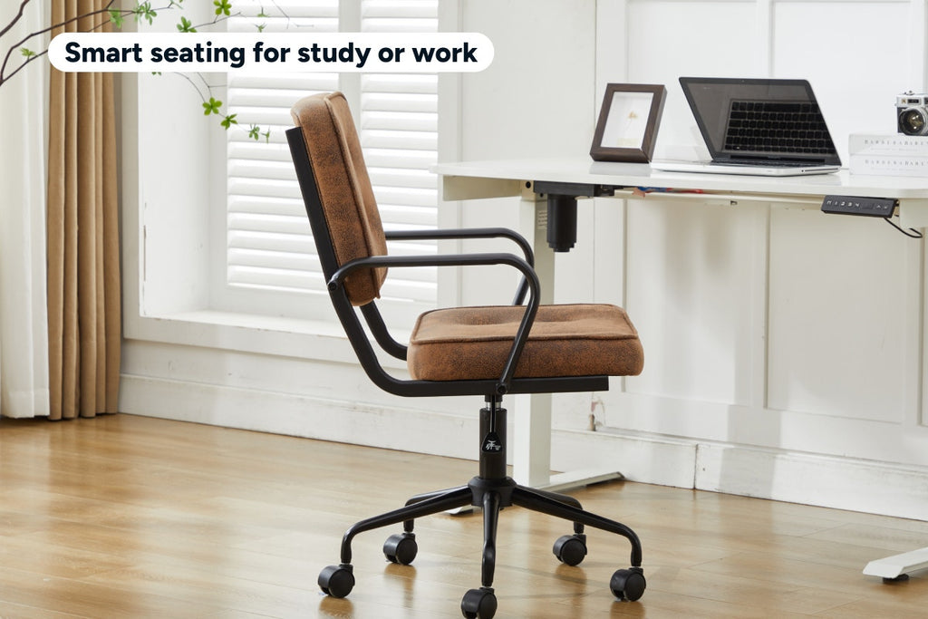 Ergolux Retro Office Chair (Tan)