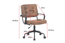 Load image into Gallery viewer, Ergolux Retro Office Chair (Tan)