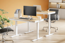 Load image into Gallery viewer, Ergolux Sorrento Electric Standing Desk with Wireless Charging 120 x 60cm (Ash/White)