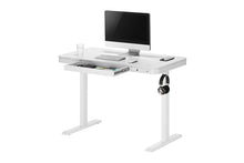 Load image into Gallery viewer, Ergolux Sorrento Electric Standing Desk with Wireless Charging 120 x 60cm (White/White)
