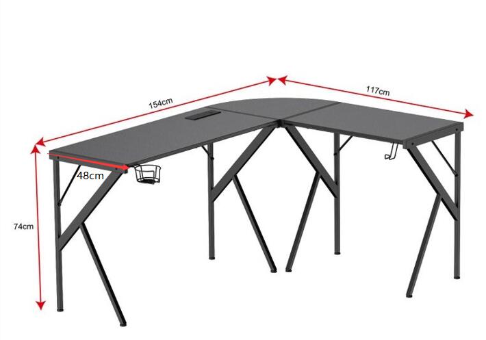 Fraser Country: 1540x1170x740mm Corner Desk with USB Outlet