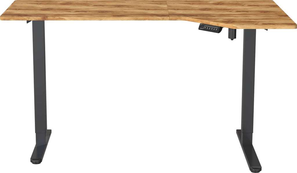 Fraser Country: 2 Stage Electric Height Adjustable Desk - Black/Rustic