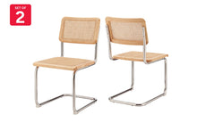 Load image into Gallery viewer, Set of 2 Matt Blatt Marcel Breuer Cesca Dining Chairs Replica (Natural/Rattan)