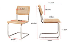 Load image into Gallery viewer, Set of 2 Matt Blatt Marcel Breuer Cesca Dining Chairs Replica (Natural/Rattan)