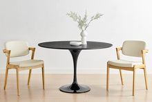 Load image into Gallery viewer, Set of 2 Matt Blatt Kai Replica Danish Dining Chairs (Cream PU/Ash)