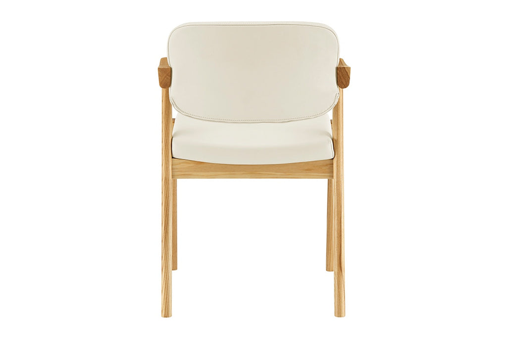 Set of 2 Matt Blatt Kai Replica Danish Dining Chairs (Cream PU/Ash)