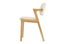 Load image into Gallery viewer, Set of 2 Matt Blatt Kai Replica Danish Dining Chairs (Cream PU/Ash)