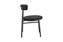 Load image into Gallery viewer, Set of 2 Brosa Lancel Dining Chairs (Pebbled Black Boucle)