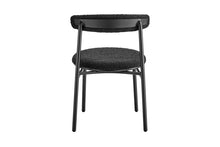 Load image into Gallery viewer, Set of 2 Brosa Lancel Dining Chairs (Pebbled Black Boucle)
