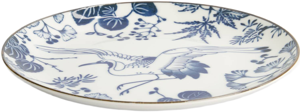 Tokyo Design Studio: Flora Japonica Plate - Crane (20cm)