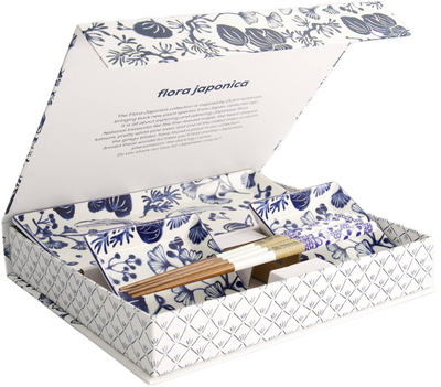 Tokyo Design Studio: Flora Japonica Sushi Plate Gift Set - White (4 Piece Set)