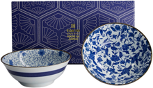 Load image into Gallery viewer, Tokyo Design Studio: Haru Blue Mixed Bowl Gift Set (2 Piece Set - 19x7.5cm)