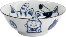 Load image into Gallery viewer, Tokyo Design Studio: Kawaii Cat Neko Ramen Bowl - Twin Cat (20x7.5cm)