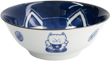 Load image into Gallery viewer, Tokyo Design Studio: Kawaii Cat Neko Ramen Bowl - White Cat (20x7.5cm)