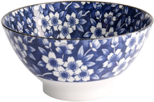 Load image into Gallery viewer, Tokyo Design Studio: Tokyo Blue Sakura Ramen Bowl - Blue (18x9cm)