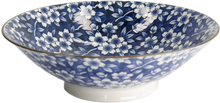 Load image into Gallery viewer, Tokyo Design Studio: Tokyo Blue Sakura Ramen Bowl - Blue (25x7cm)