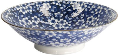 Tokyo Design Studio: Tokyo Blue Sakura Ramen Bowl - Blue (25x7cm)