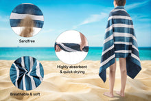 Load image into Gallery viewer, Ovela Sand Free Beach Towel (Navy)