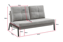 Load image into Gallery viewer, Shangri-La Brad Upholstered Double Sofa Bed (Grey)