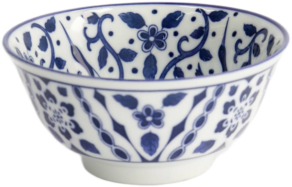 Tokyo Design Studio: Tokyo Blue Maizuru Mixed Bowl - Blue (15x7cm) 6 Pack