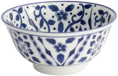 Tokyo Design Studio: Tokyo Blue Maizuru Mixed Bowl - Blue (15x7cm) 6 Pack
