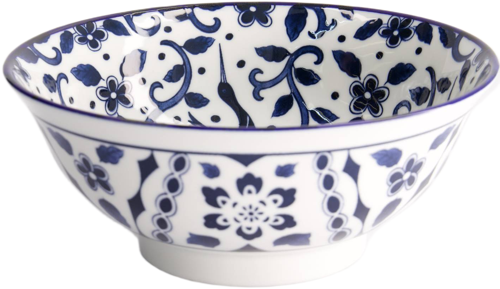 Tokyo Design Studio: Tokyo Blue Maizuru Ramen Bowl - Blue (21x8.5cm)