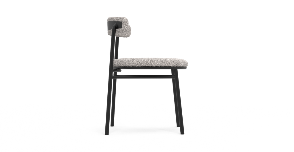 Set of 2 Brosa Lancel Dining Chairs (Pebbled Sand Boucle)