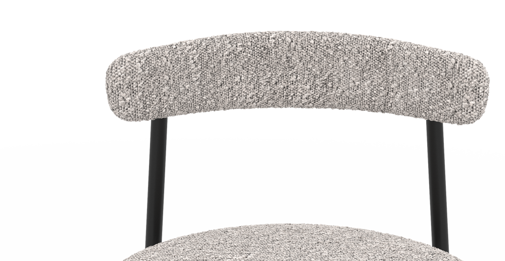 Set of 2 Brosa Lancel Dining Chairs (Pebbled Sand Boucle)